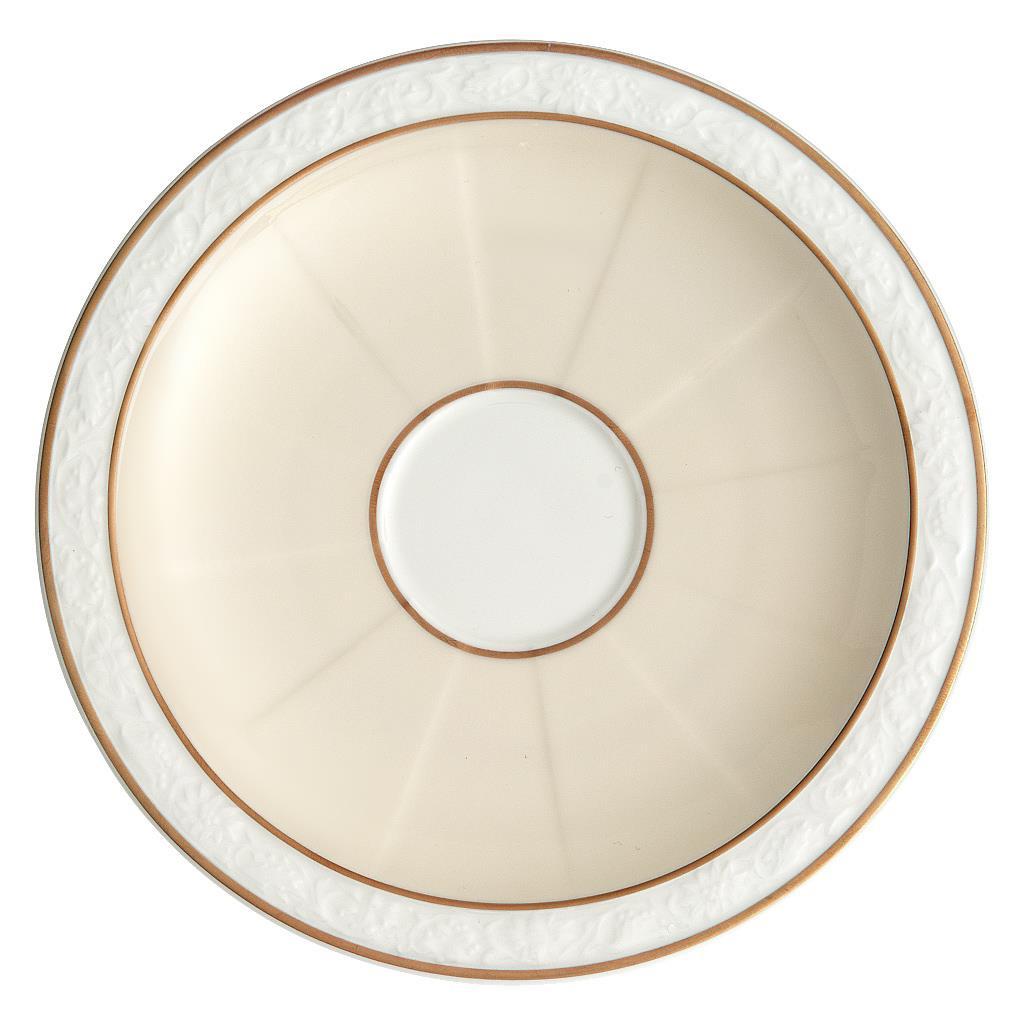 ESPRESSOUNTERTASSE Ivoire weiß-gold ø 13 cm - Goldfarben/Weiß, Keramik (13cm) - Villeroy & Boch