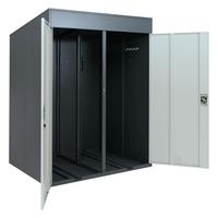 FAHRRADGARAGE H66B rechteckig Anthrazit - Anthrazit, Metall (158/213/125cm) - MCW