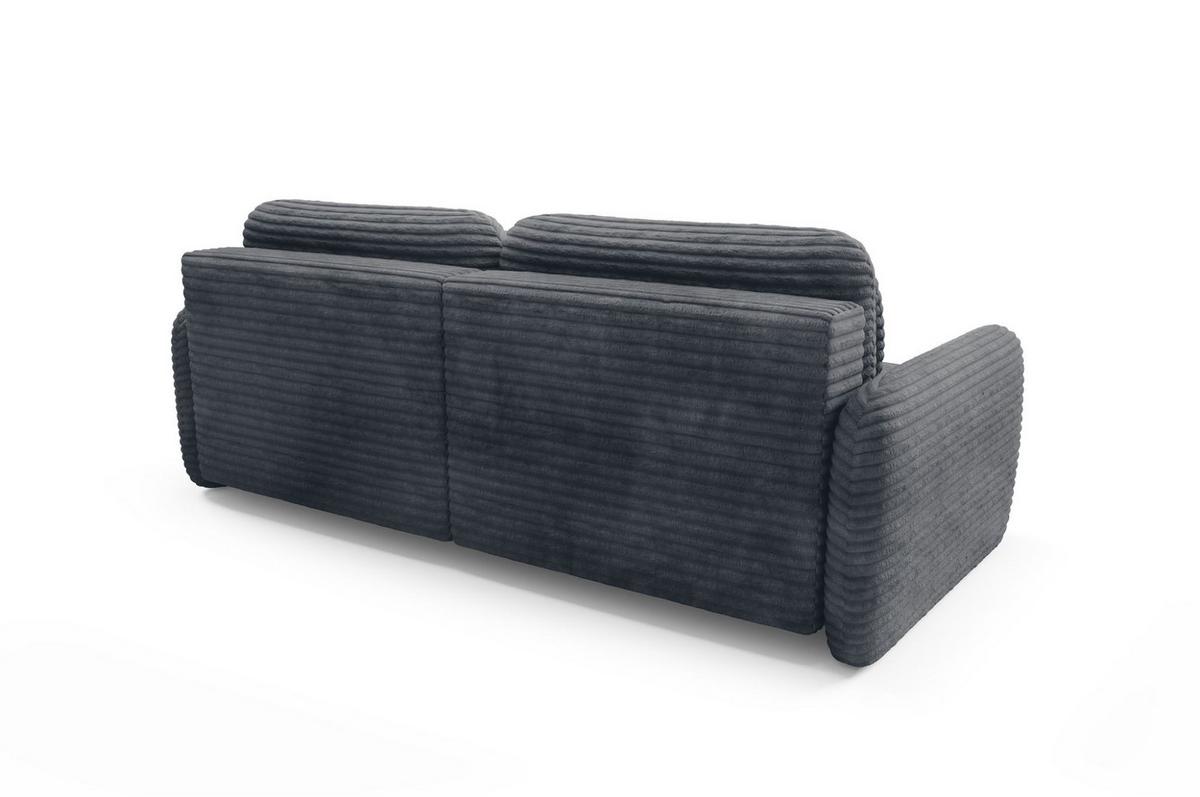 ECKSOFA Simone Mit Schlaffunktion - Anthrazit, Holzwerkstoff/Textil (165/240cm) - Fun Möbel