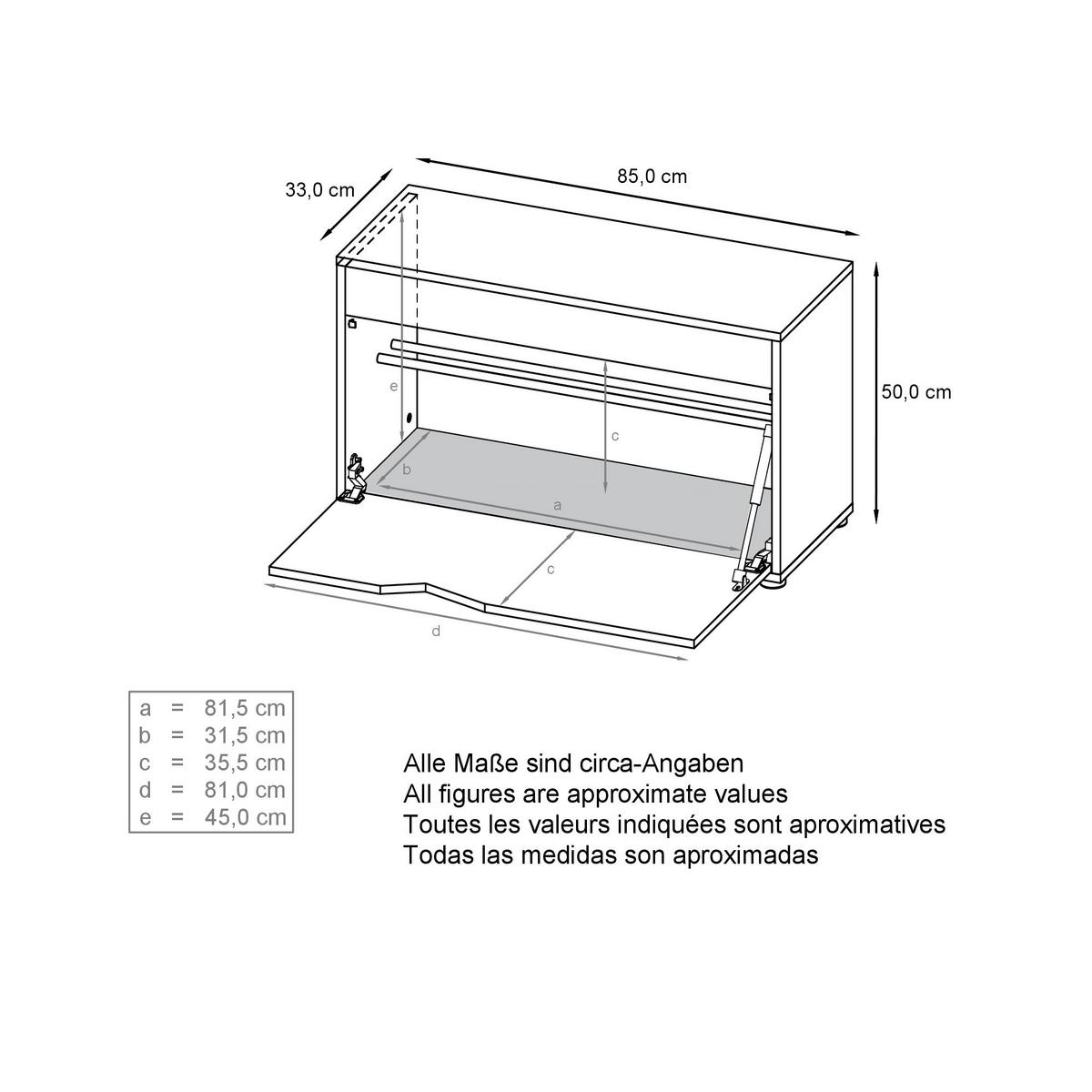 SCHUHSCHRANK Kolmio Weiß matt - Weiß, Holzwerkstoff (85/50/33cm) - Vladon