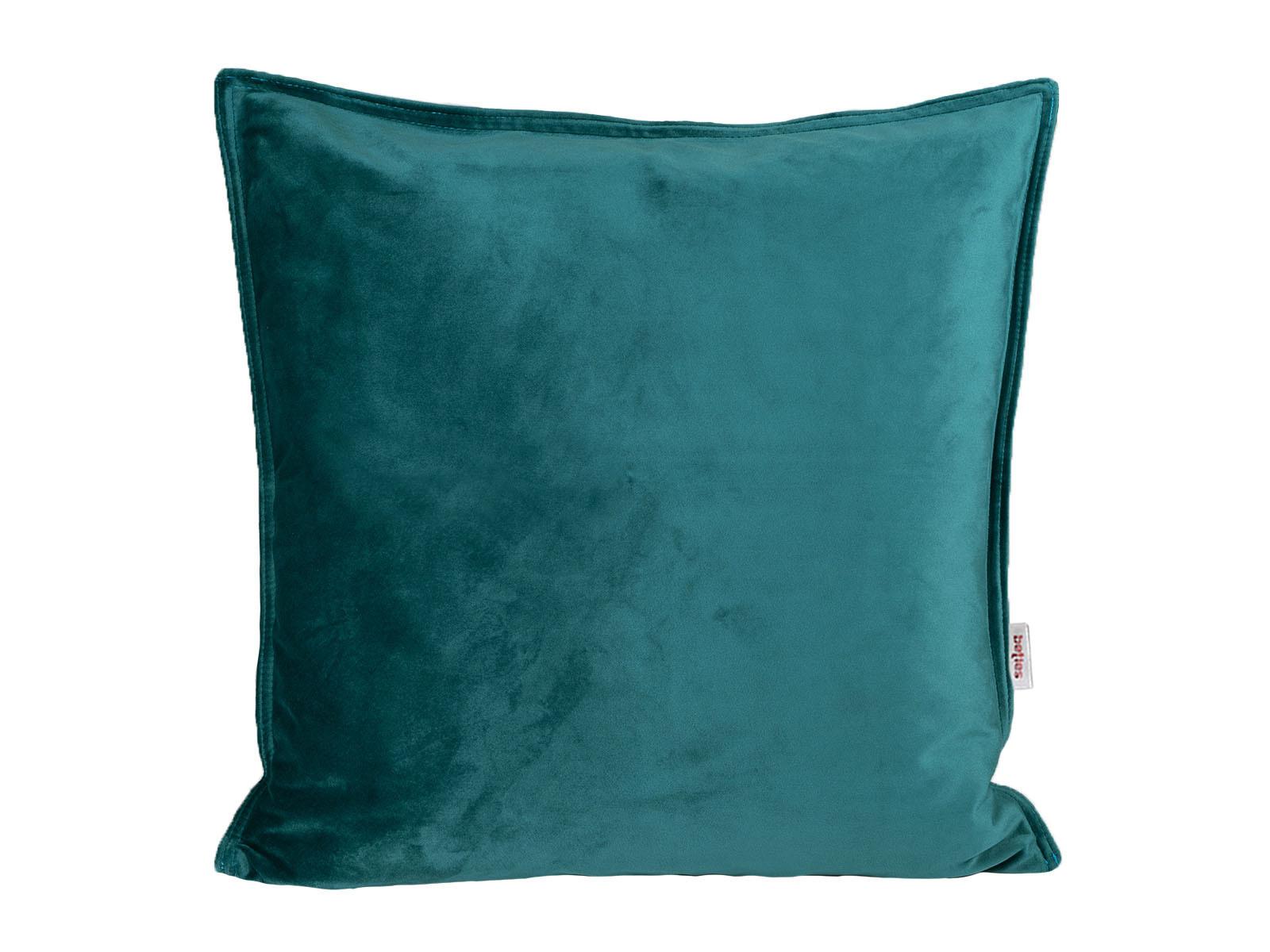 KISSENHÜLLE Samt&Sonders petrol 40/40 cm - Petrol, Textil (40/40cm) - beties Heimtextil