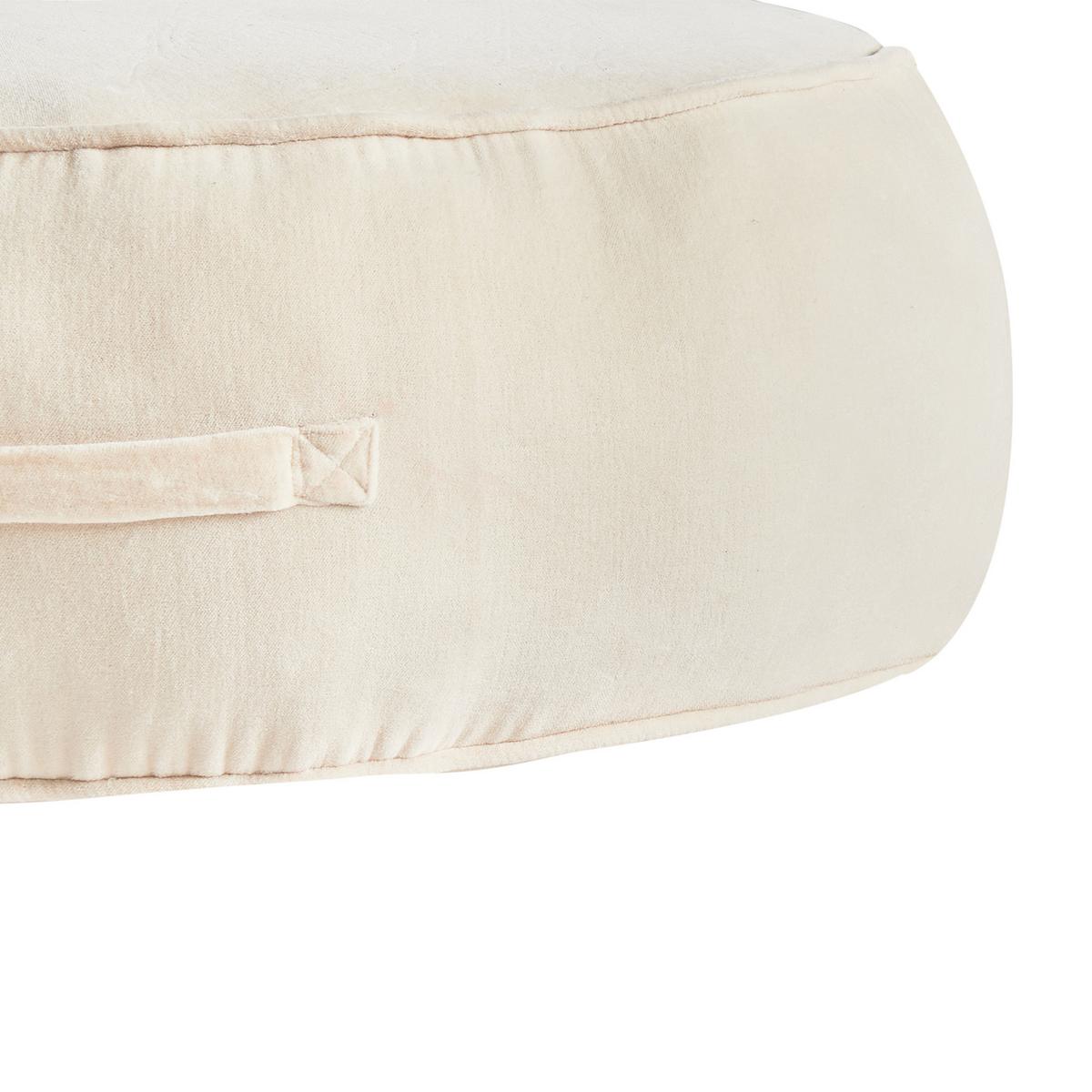 POUF Hellbeige Yulle - Beige, Textil (60/25/60cm) - Beliani