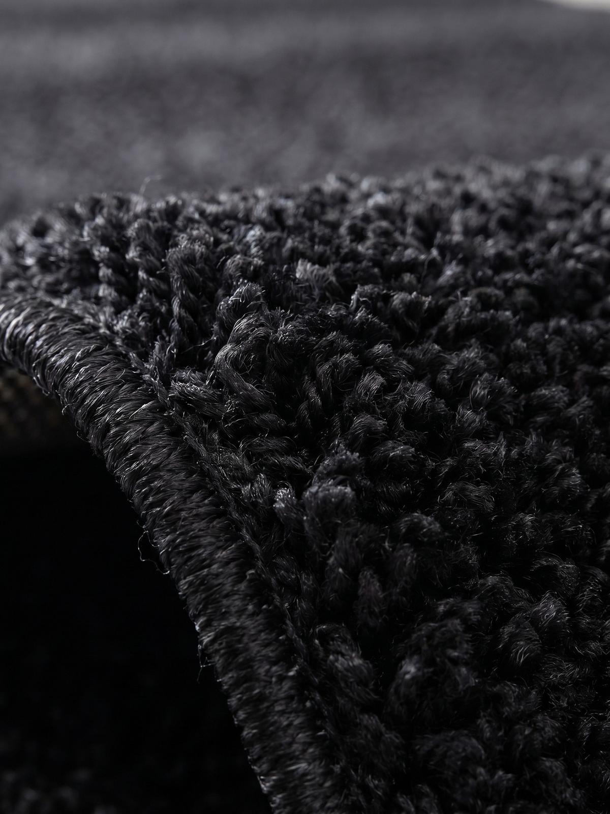 TEPPICH Kurzflor MAIN in Anthrazit, einfarbig, Ø 200 cm - Anthrazit, Textil (200/200cm) - KADIMA DESIGN