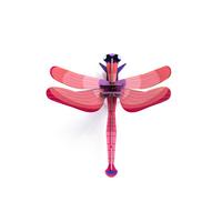 WANDDEKO Rubinlibelle 17/8 cm - Pink, Wellpappe (17/8/16cm) - Studio Roof