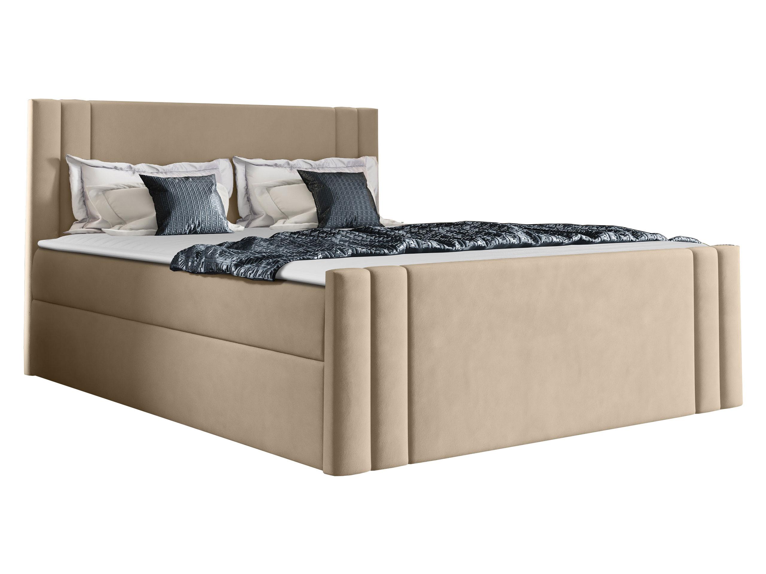 BOXBETT Carmen - H3 - Beige, Holz (180/200cm) - MIRJAN24