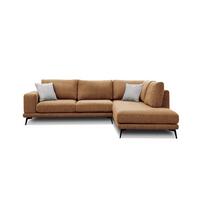 ECKSOFA MEDIOLANE 5-Sitzer, orange - Orange, Holzwerkstoff/Textil (282/219cm) - Wozimo