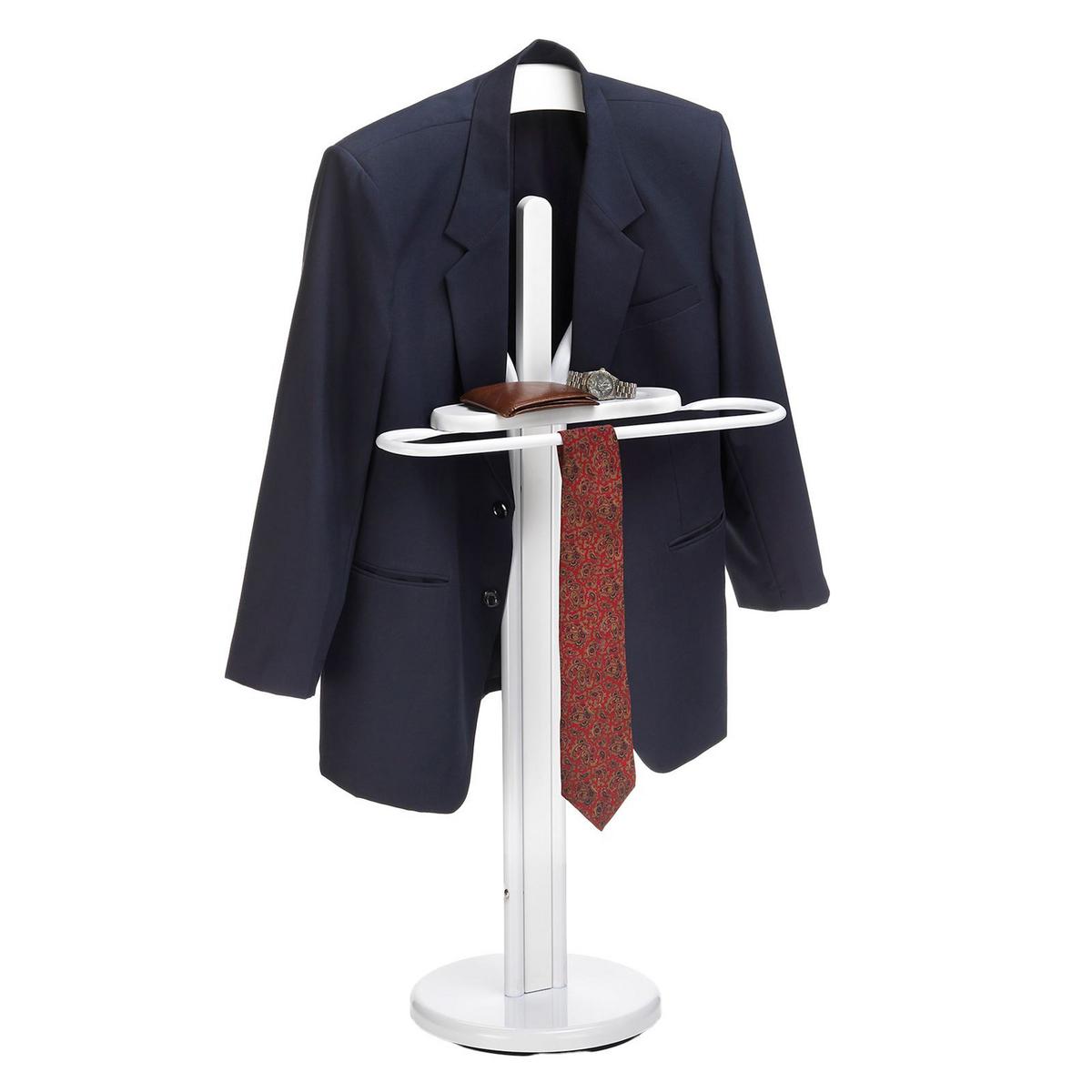 HERRENDIENER MATTEO weiß/weiß - Weiß, Metall (50/108/28cm) - IDIMEX