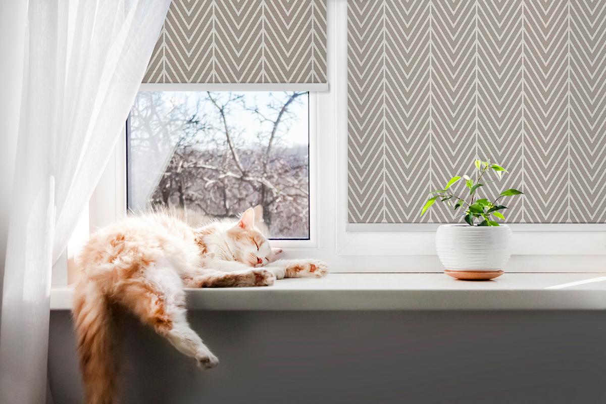 INNENROLLO - Fensterrollo - Rollo - 90x140 cm - Tanne - Weiß, Kunststoff (90/140/0.5cm) - TULUP