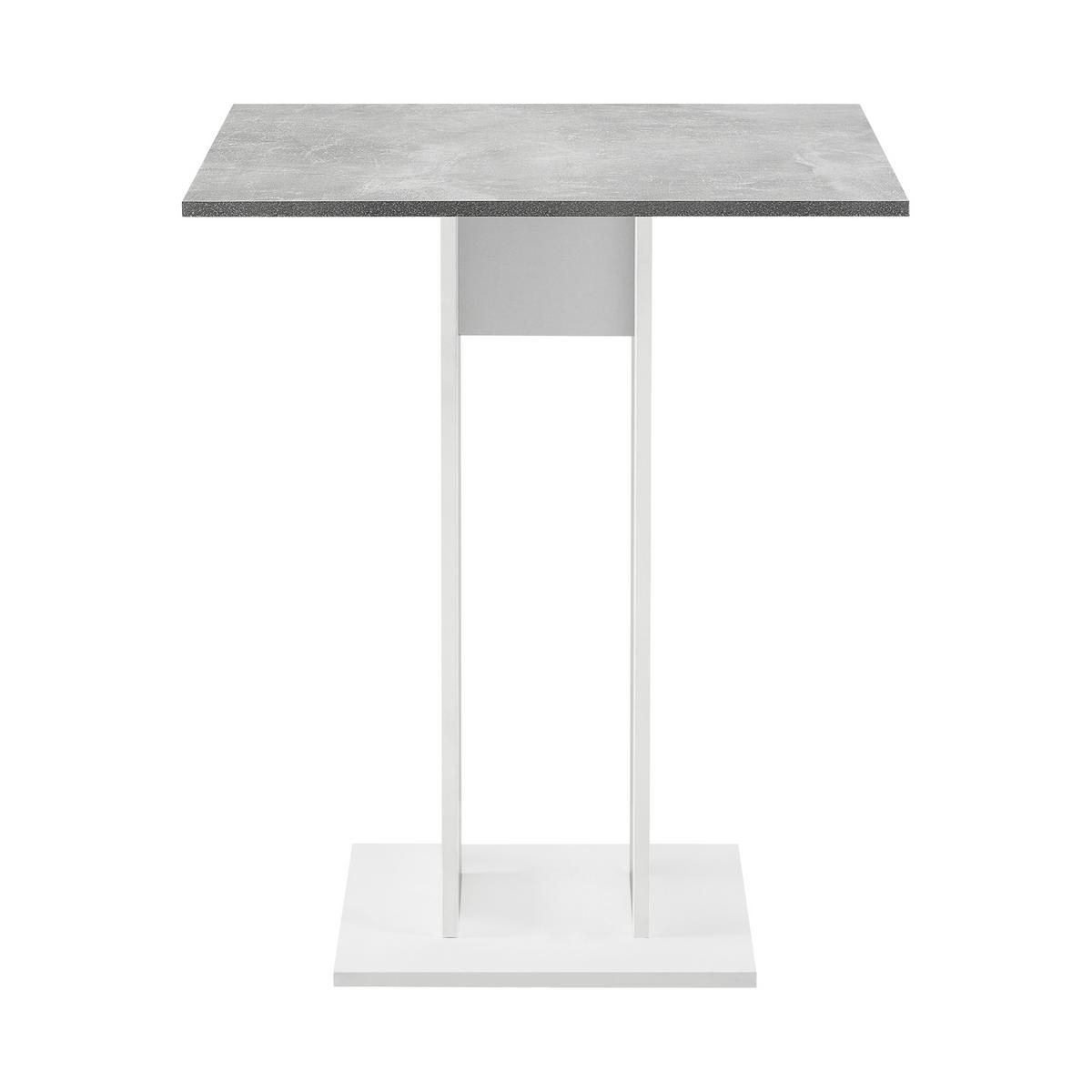 KÜCHENTISCH Lindesnes - Weiß/Grau, Holzwerkstoff (65/65/78cm) - [en.casa]
