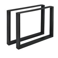 TISCHGESTELL-SET 2 TLG. Makers - Schwarz, Metall (90/72/8cm) - [en.casa]