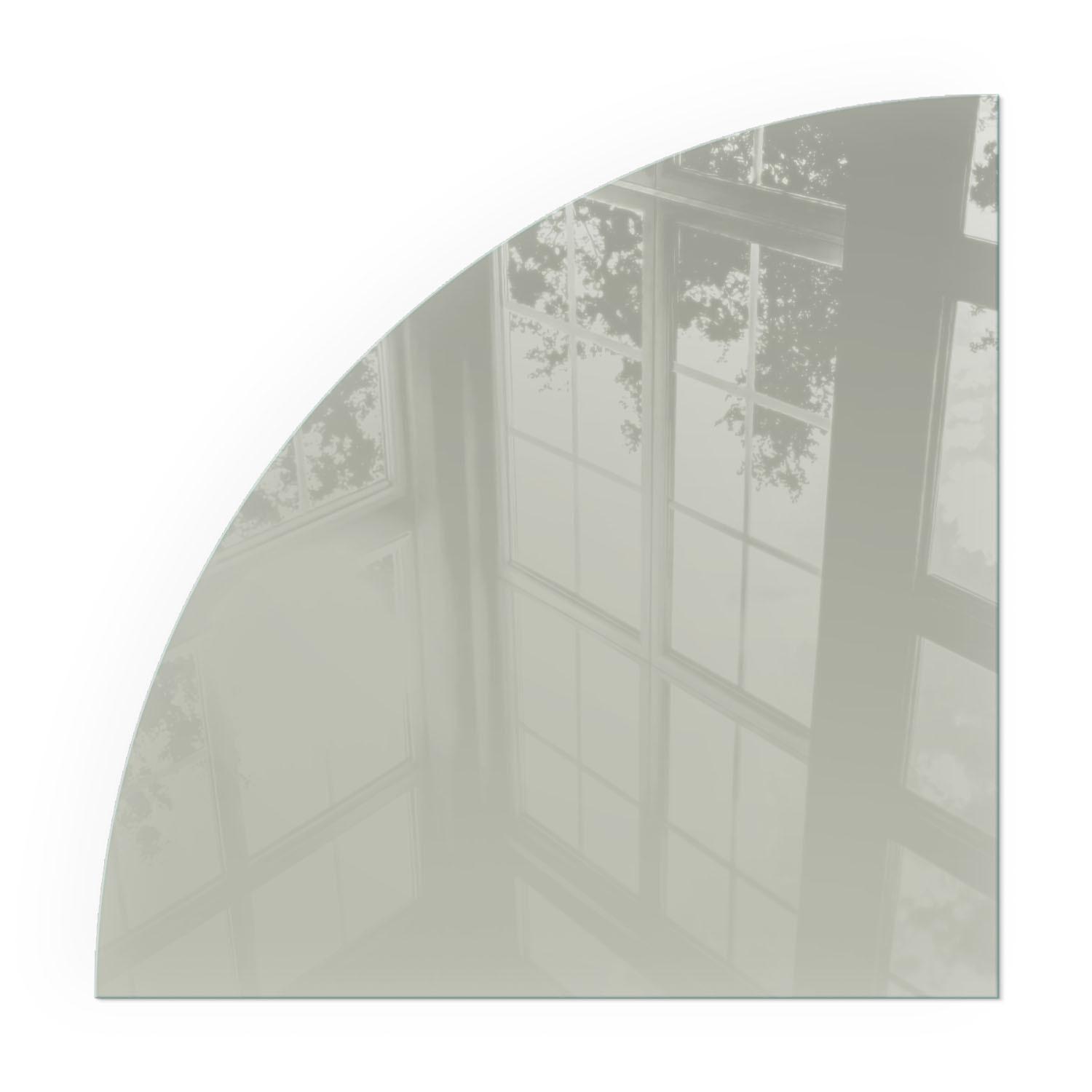 GLASPLATTE für Kamin 100x100 cm - Grün, Glas (100/100/0.4cm) - TULUP