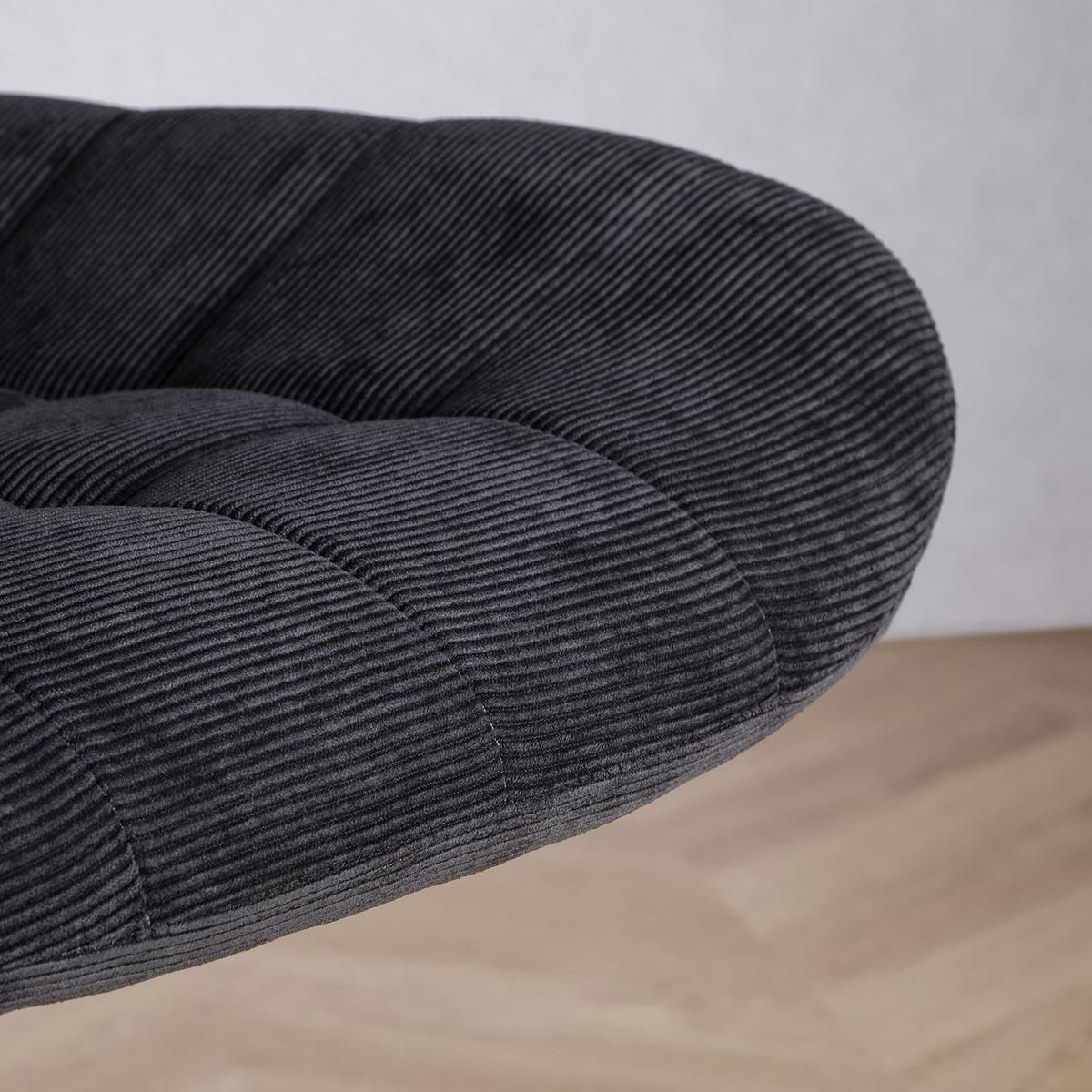 DREHSTUHL VASILO schwarz - Schwarz, Textil (54/80/61cm) - IDIMEX