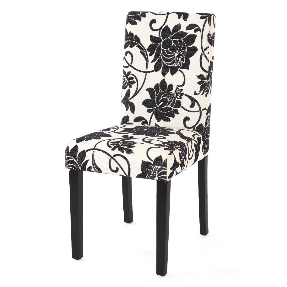 ESSZIMMERSTUHL Weiß, Schwarz 6er-Set - Creme/Schwarz, Textil (43/90/48cm) - MCW