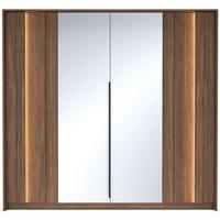 KLEIDERSCHRANK Amaro 223 cm - Eichefarben/Schwarz, Holzwerkstoff/Metall (223.2/210/59.6cm) - Selsey