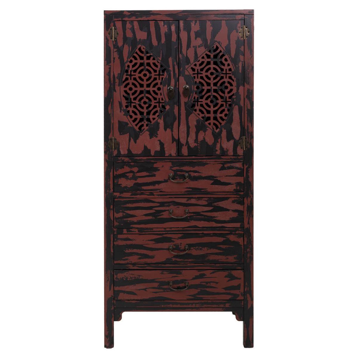 SCHRANK aus Holz 60x40x140 cm - Multicolor, Holz (60/140/40cm) - Wanderlust