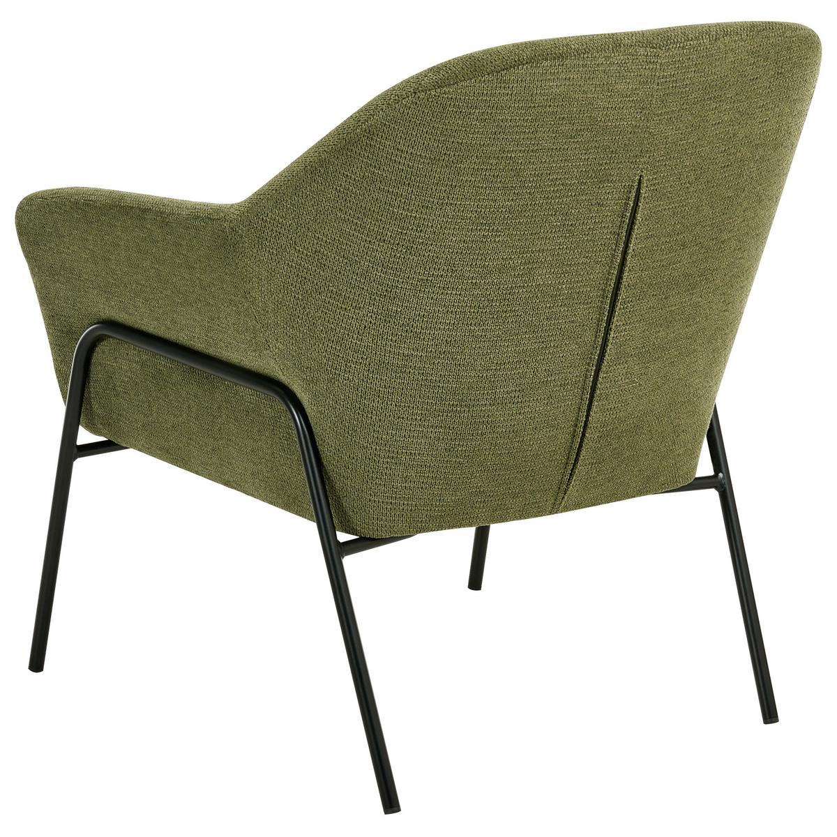 SESSEL Grün Veddige - Schwarz/Grün, Textil (74/85/82cm) - Beliani