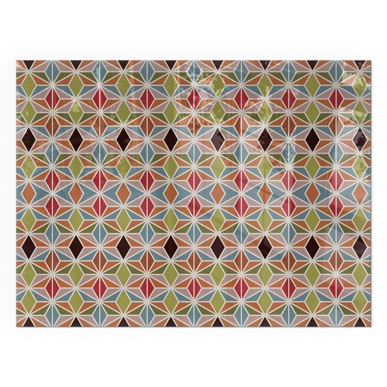 GLASPLATTE für Kamin 80x60 cm - Braun, Glas (80/60/0.4cm) - TULUP