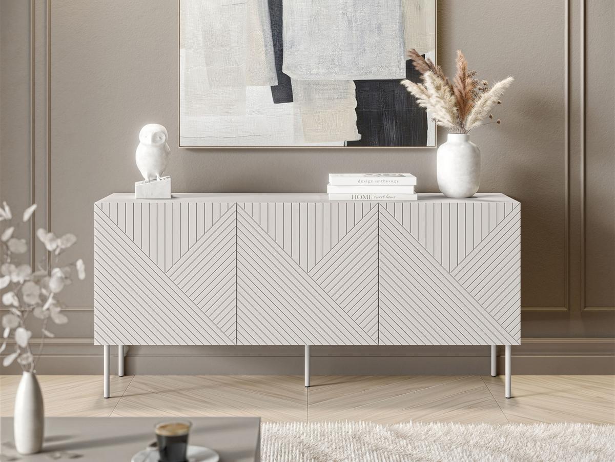 SIDEBOARD Art Deco Cashmere 3D 150 - Kaschmir, Holzwerkstoff/Metall (150/70/42cm) - MIRJAN24
