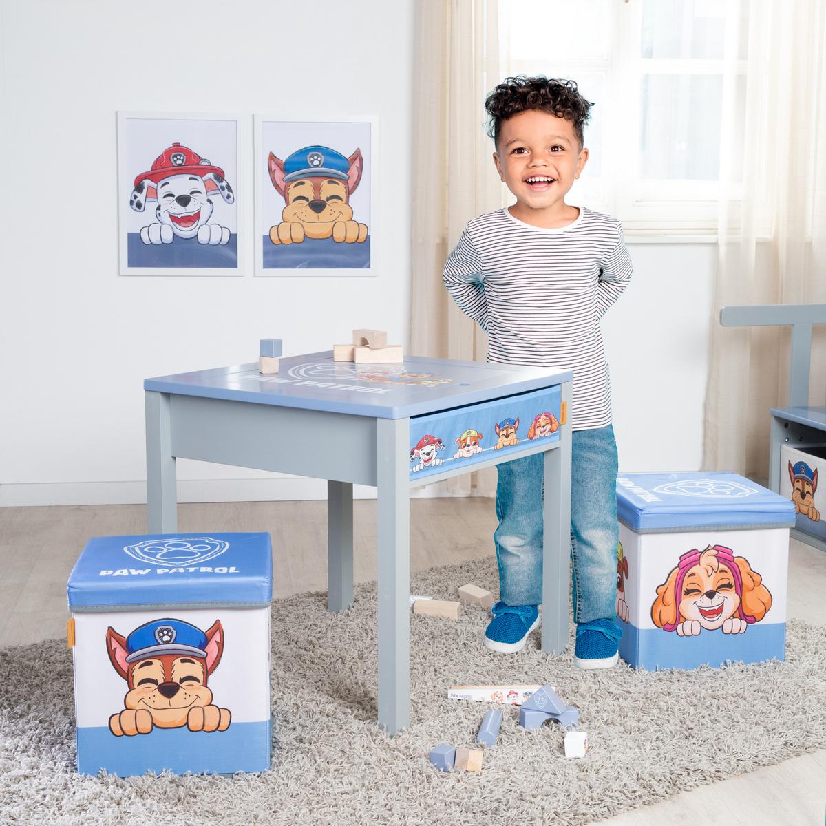 KINDERTISCH MIT WENDEPLATTE Paw Patrol - Multicolor, Holzwerkstoff (50/51/60cm) - Roba