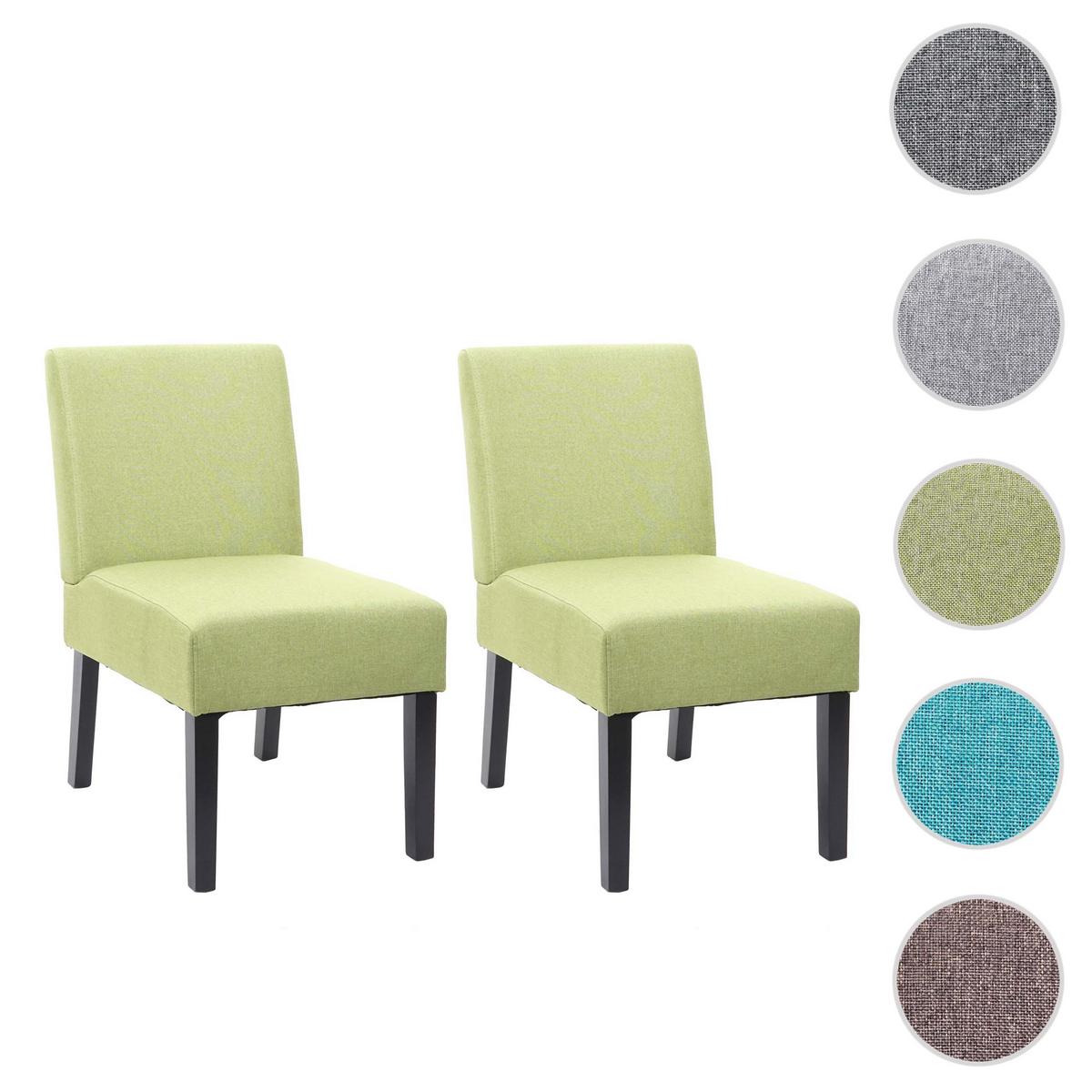 ESSZIMMERSTUHL Grün 2er-Set - Grün, Textil (48/84/64cm) - MCW