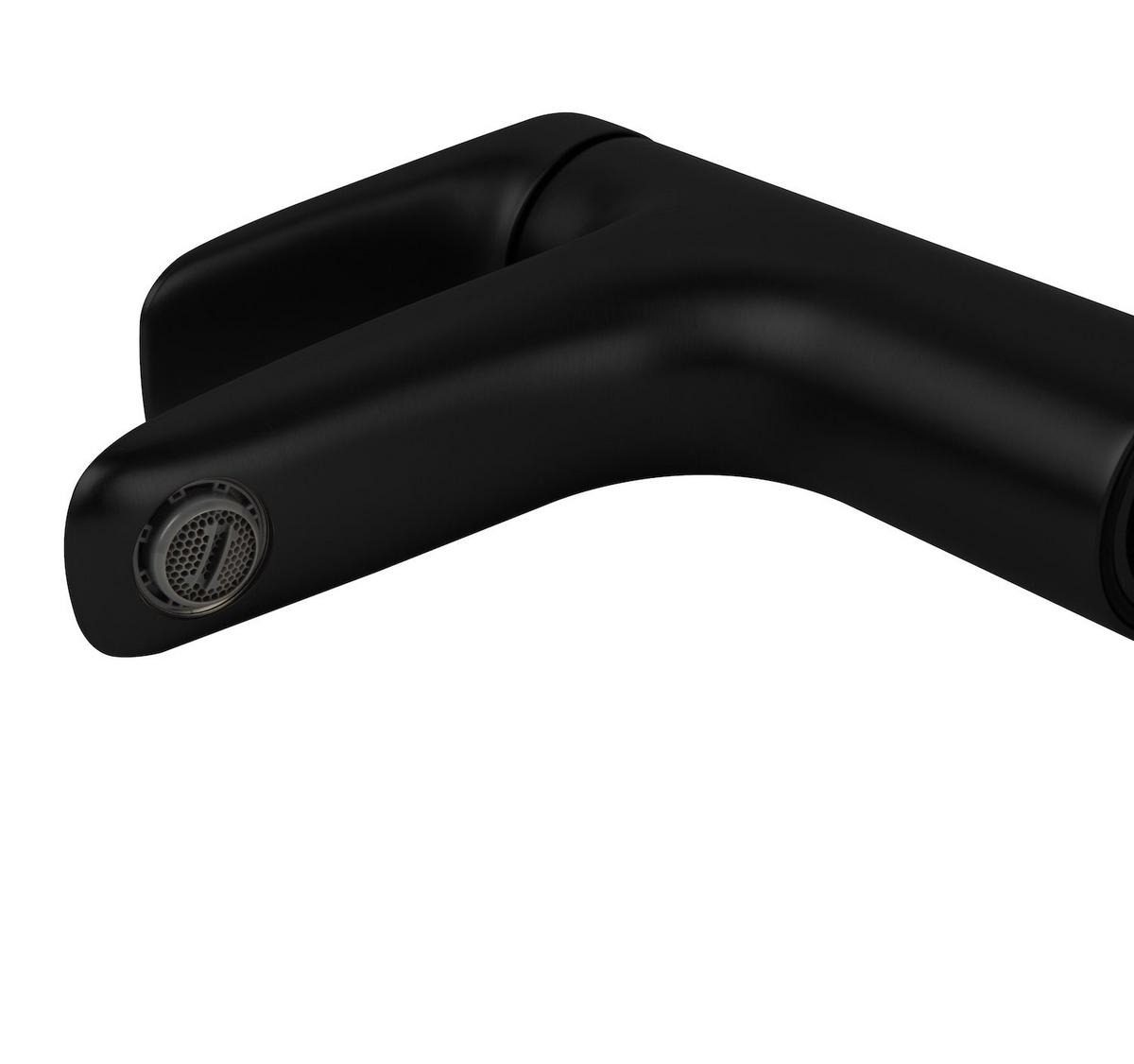 WASCHTISCHARMATUR Valley Schwarz - Schwarz, Metall (10/20/5cm) - Badplaats