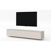 LOWBOARD Loriano 2x100 Beige Kaschmir 200/34/32 cm – TV Schrank - Beige, Holzwerkstoff/Kunststoff (200/34/32cm) - AX Living