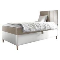BOXBETT Maja Junior 1, Seite zum Öffnen des Bettkastens: Rechts - H3 - Creme/Weiß, Holz (100/200cm) - MIRJAN24