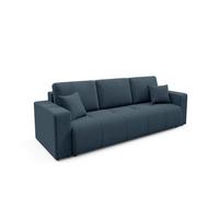 SOFA Giulia 3 Sitzplätze Blau - Blau, Holz (244/82/102cm) - Petits-meubles