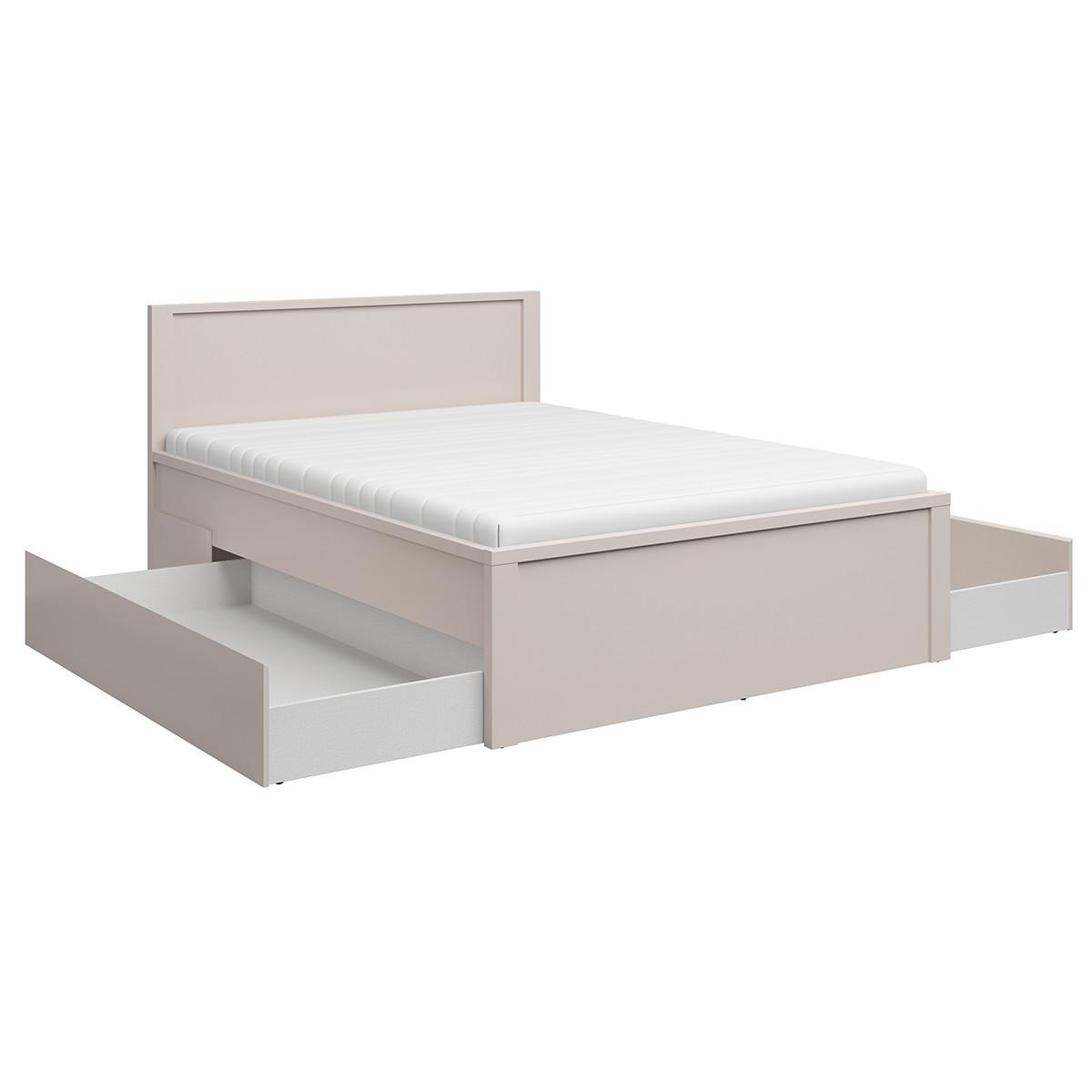 BETT 160/200 Soren Kaschmir - Beige, Holzwerkstoff (160/200cm) - Petits-meubles