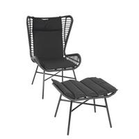 POLY-RATTAN SET G17B Anthrazit - Anthrazit, Kunststoff (68/103/70cm) - MCW