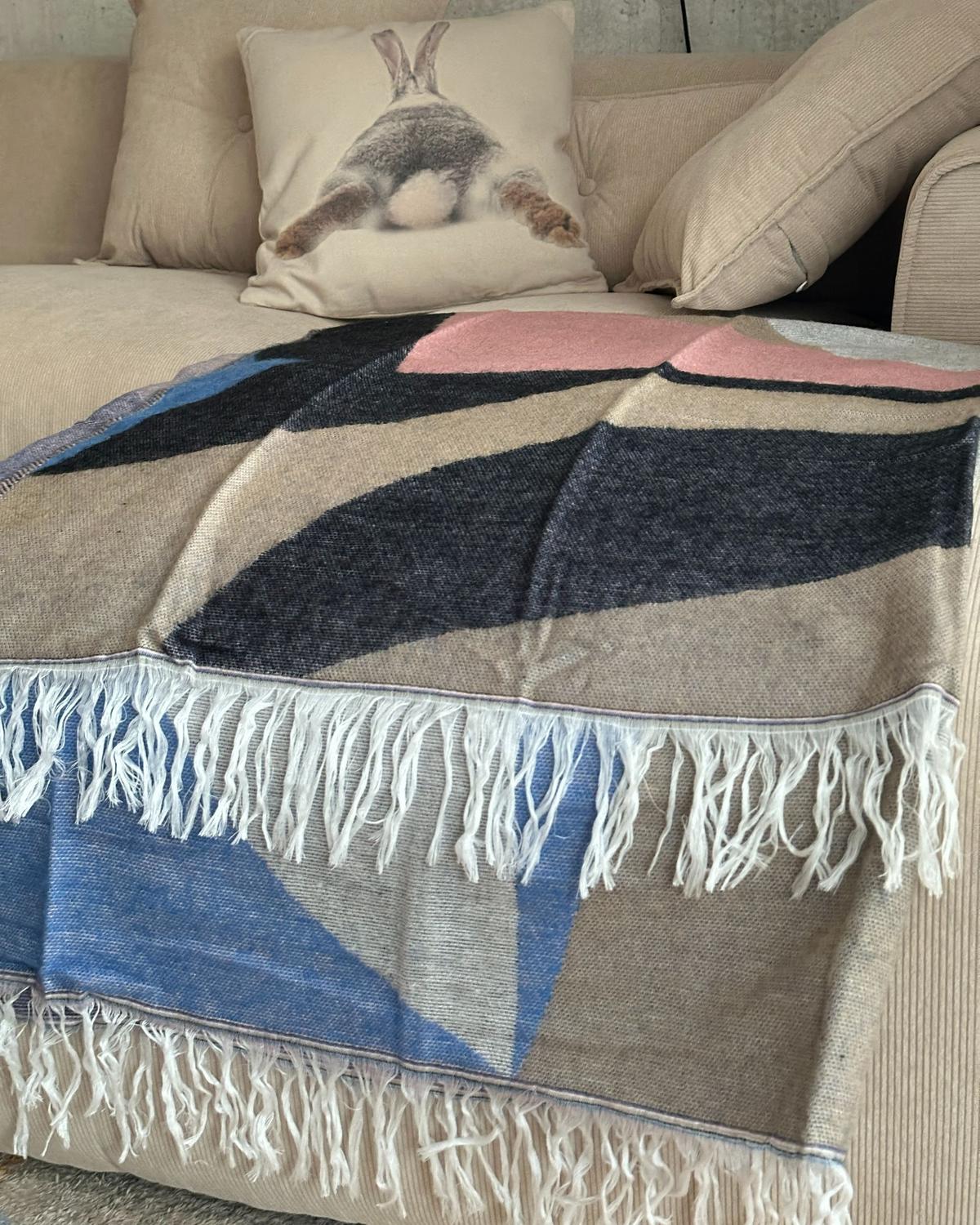 DECKE Bunt Yaladi 130/170 cm - Multicolor, Textil (130/170cm) - Beliani