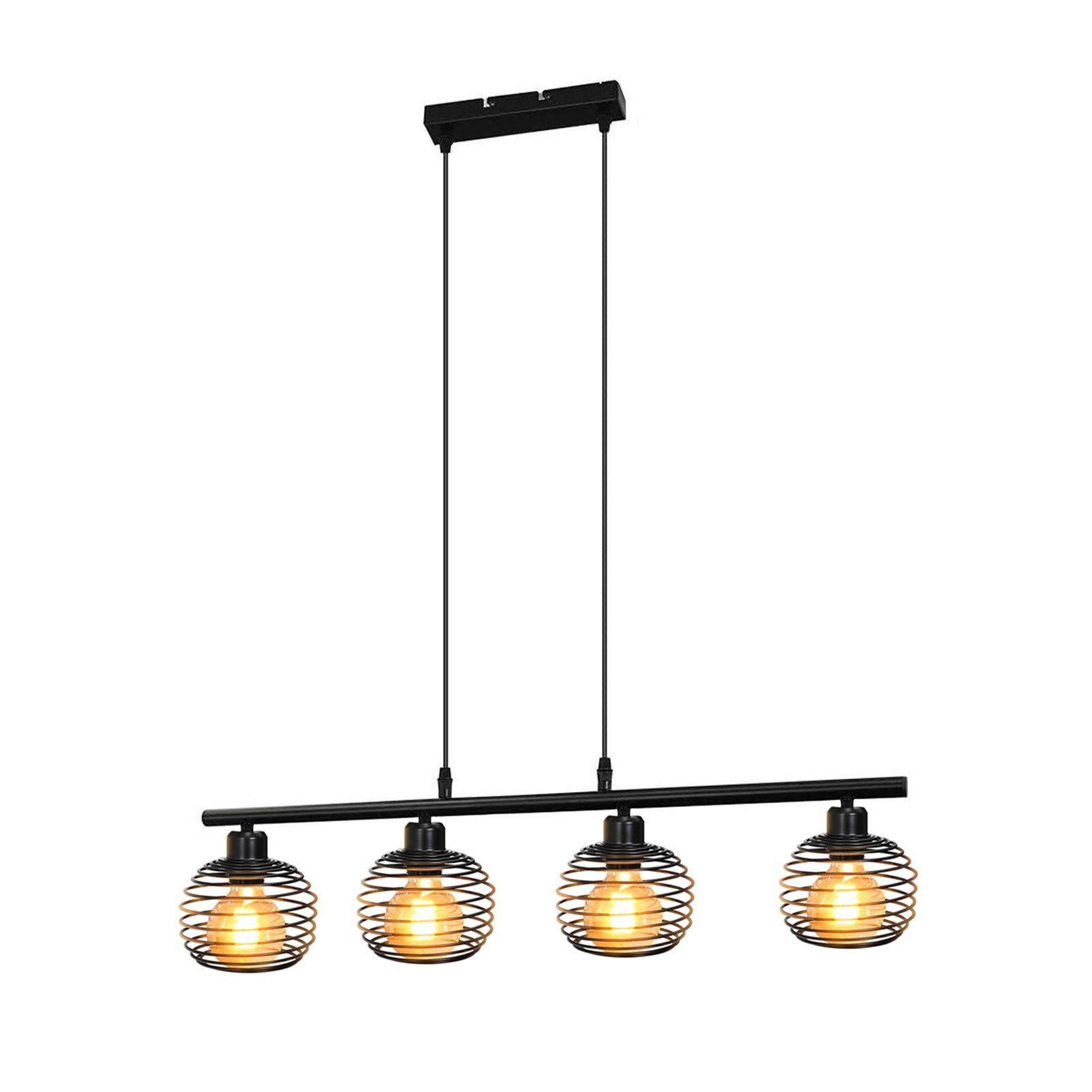 PENDELLEUCHTE Thalynne 77/15/142 cm - Schwarz, Metall (77/15/142cm) - ZMH