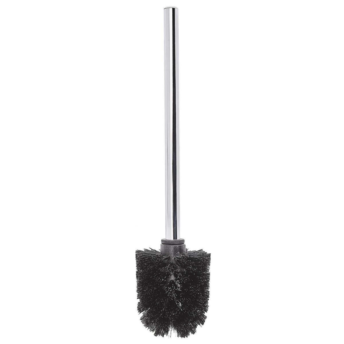 TOILETTENPAPIERHALTER mit Bürste Metall Silber Ulapes - Silberfarben, Metall (18/70/18cm) - Beliani