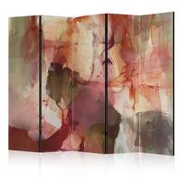 PARAVENT Beidseitig Bedruckter 5-tlg 225x172 cm Abstraktion Boho - Multicolor, Holz/Textil (225/172/3cm) - Muralo