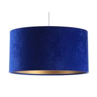 HÄNGELEUCHTE Blau 40/20 cm - Blau/Goldfarben, Kunststoff (40/0.6/20cm) - ONZENO