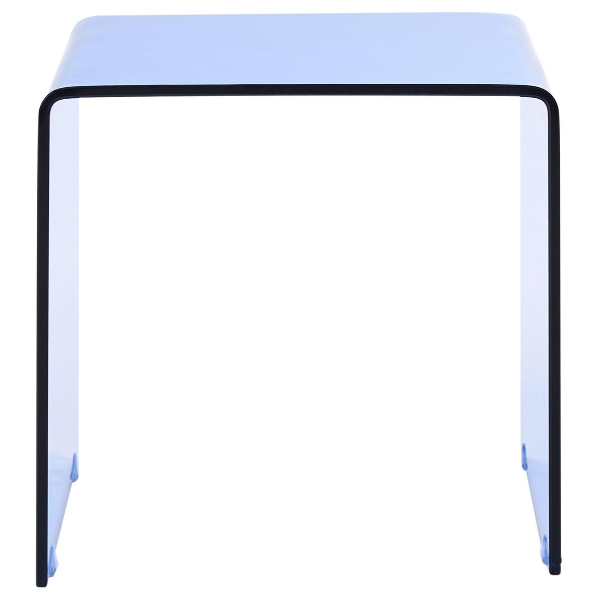 BEISTELLTISCH Blau Kendall - Blau, Glas (42/42/39cm) - Beliani