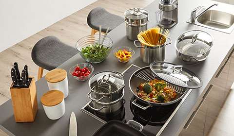 Das passende Kochgeschirr für jede Kochfeld-Art kaufen bei mömax.