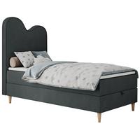 BOXBETT FLOW 90/180 Dunkelgrau Struktur - H3 - Dunkelgrau, Holz/Textil (90/180cm) - MKS