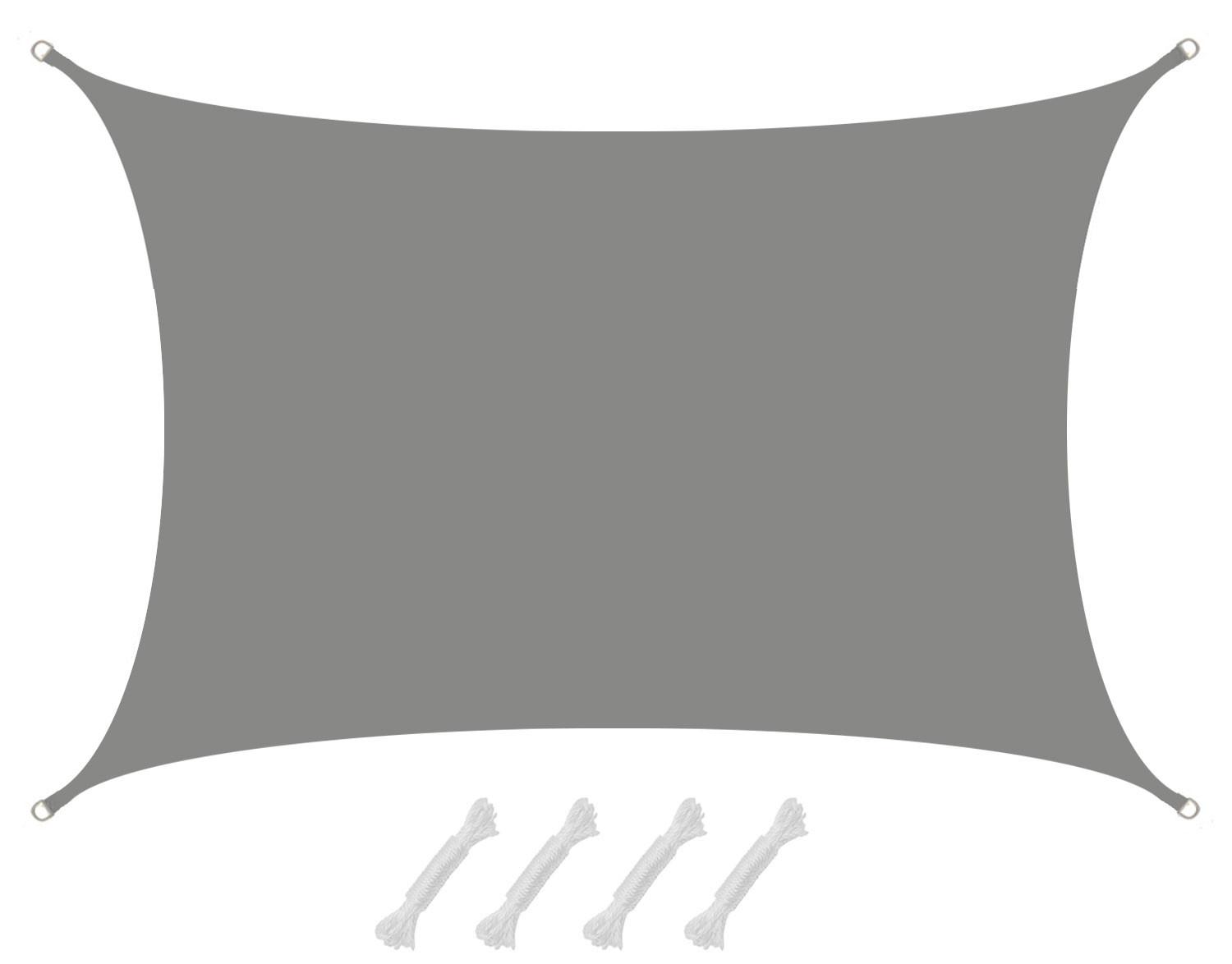 SONNENSEGEL 300/500 cm grau, rechteckig - Grau, Kunststoff (300/500cm) - Amanka