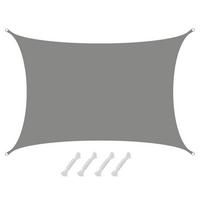 SONNENSEGEL 300/500 cm grau, rechteckig - Grau, Kunststoff (300/500cm) - Amanka