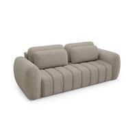 SCHLAFSOFA Caria - Beige, Holzwerkstoff/Textil (266/95/110cm) - Fun Möbel