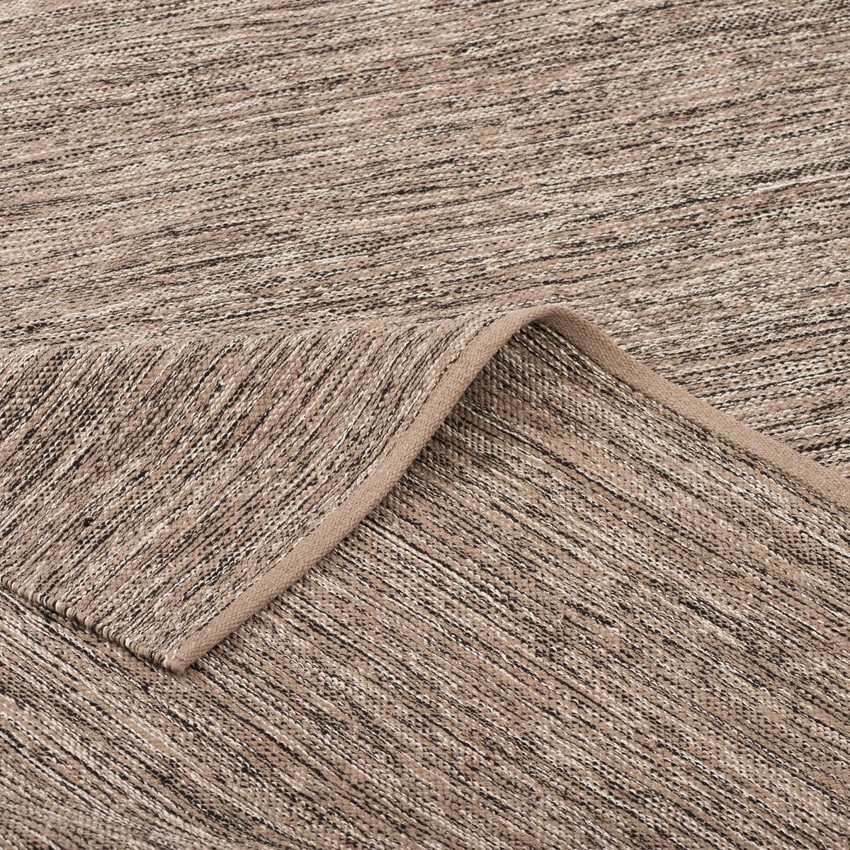 BAUMWOLLE NATUR KELIM TEPPICH EASY MELIERT - Braun, Textil (70/250cm) - Pergamon