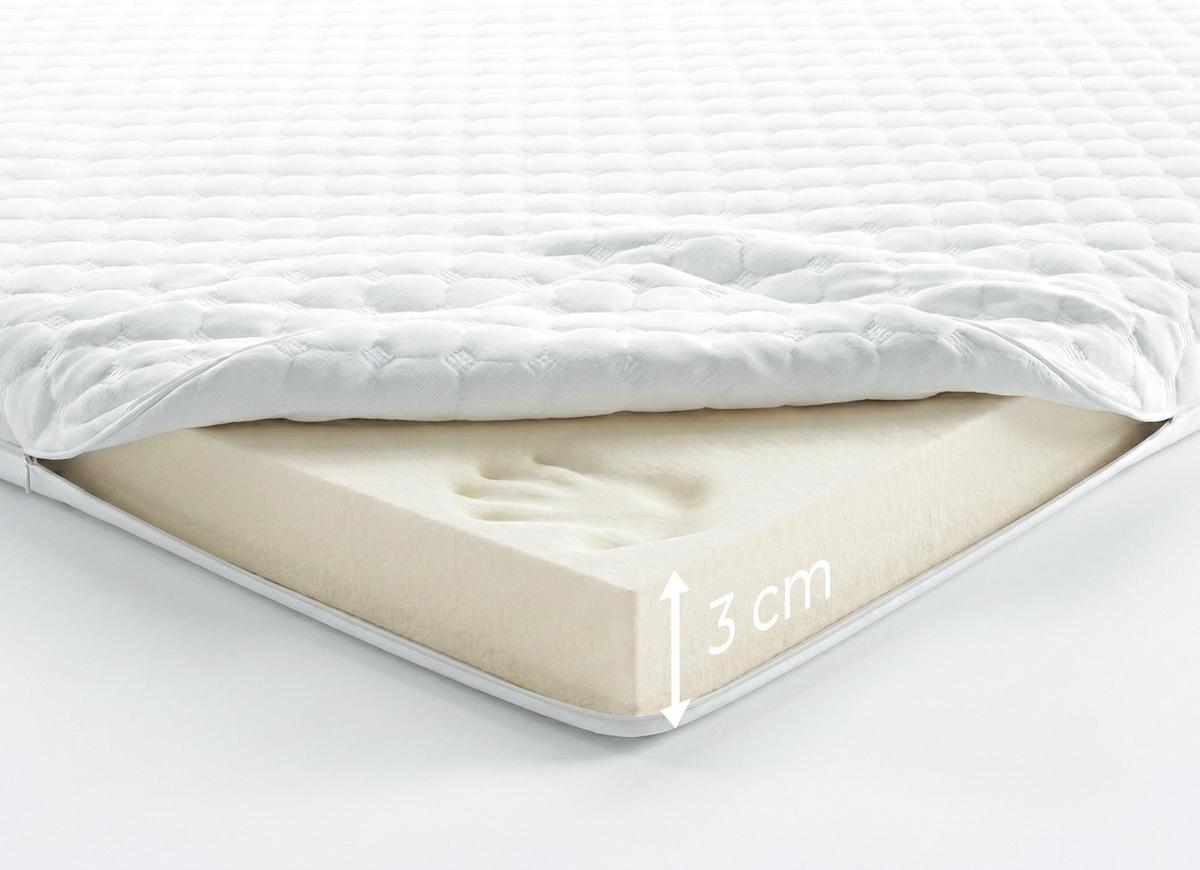 BOXBETT ALEYNA 100x200 cm mit Bettkasten und Matratze - Beige + TOPPER - Beige/Schwarz, Holz/Holzwerkstoff (100/200cm) - AX Living