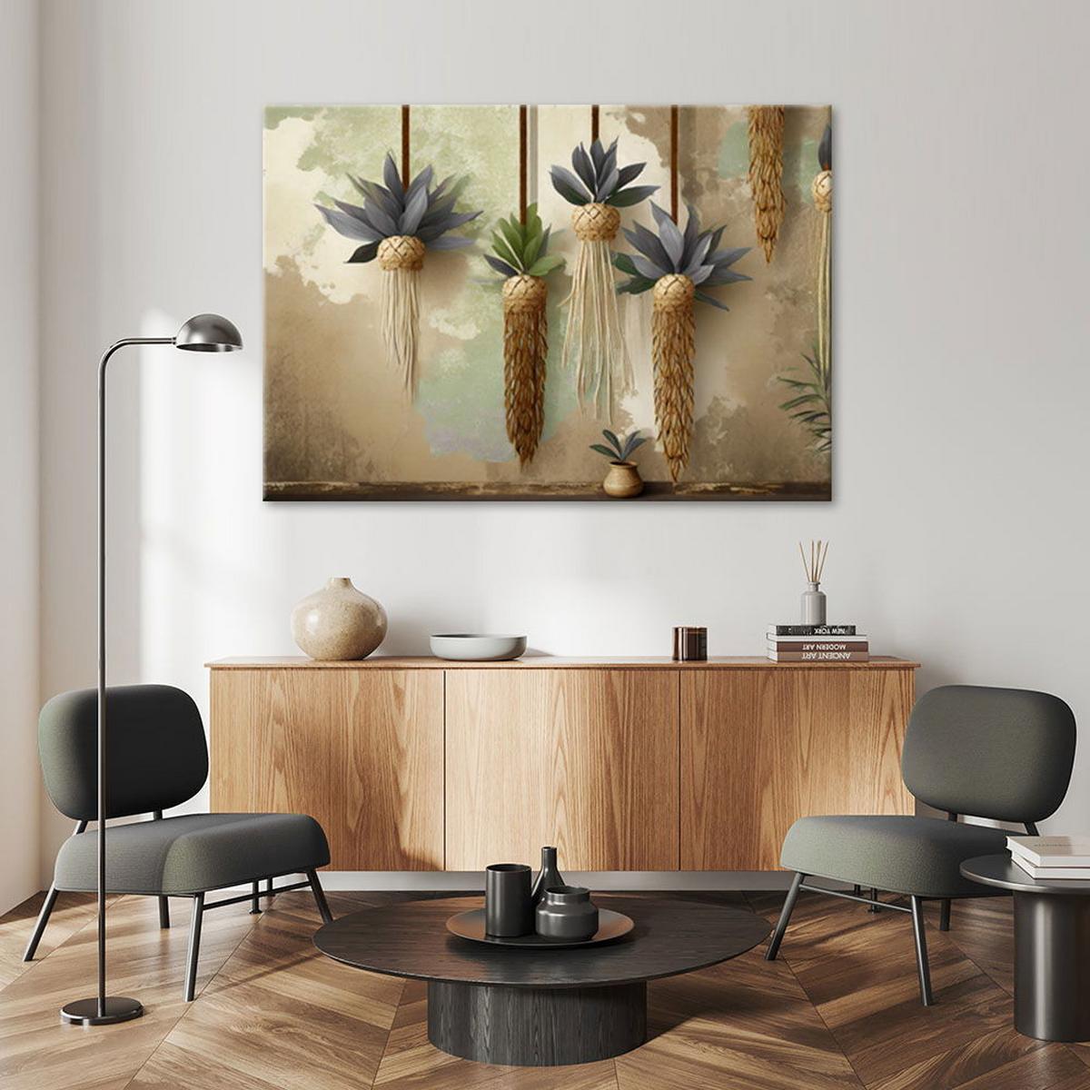 KUNSTDRUCK Grün 120/80 cm - Grün, Textil (120/80cm) - KUNSTLOFT