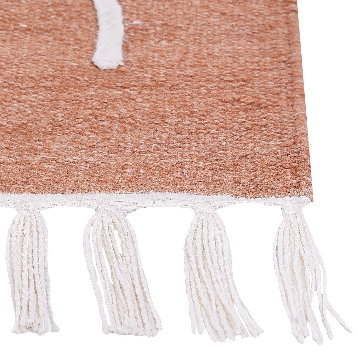 OUTDOOR-TEPPICH Yavu 150/80 cm - Rot, Kunststoff (80/150cm) - Beliani