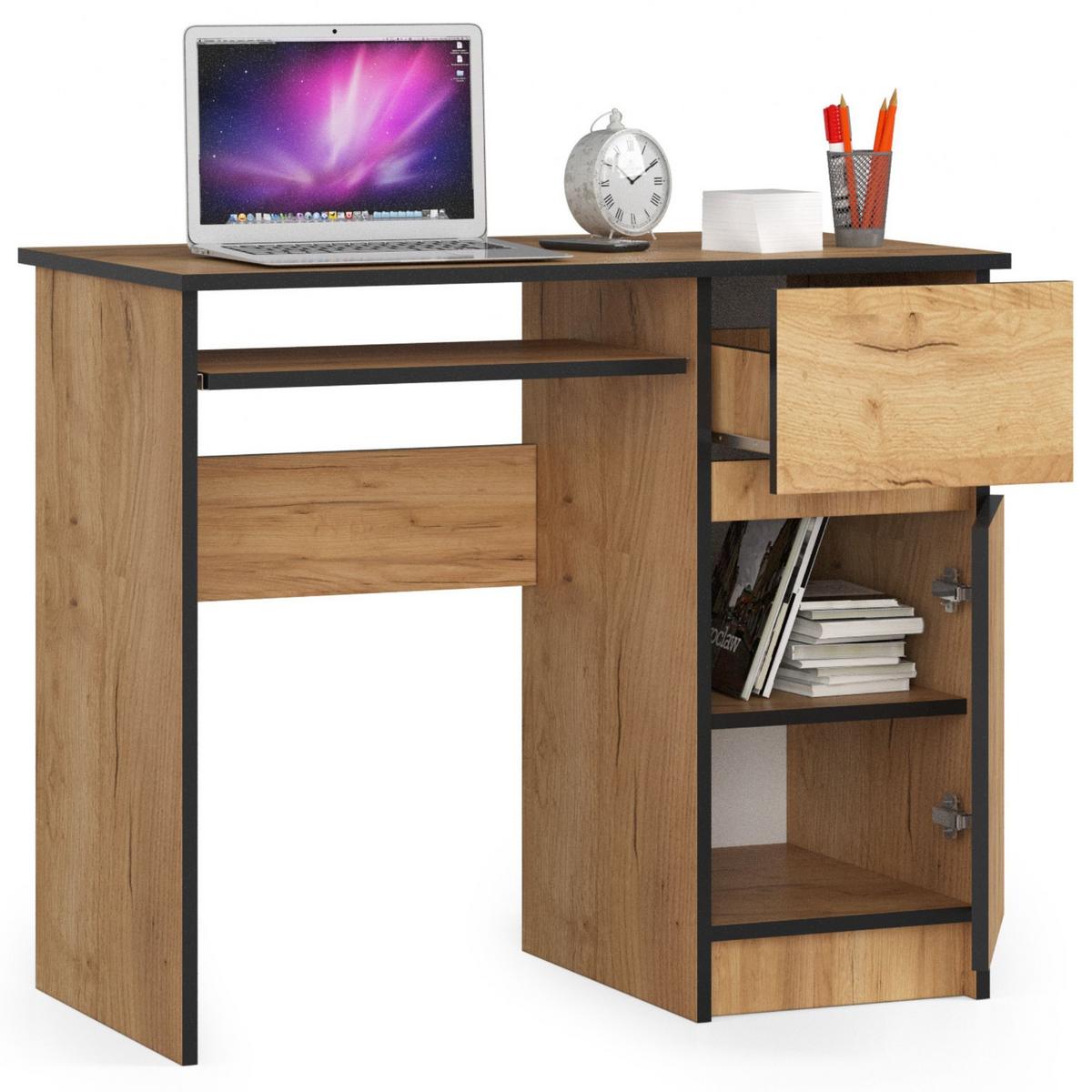 SCHREIBTISCH Eiche Craft 77/90/50 - Eiche San Remo, Holzwerkstoff (120/53.6/77cm) - RAUMHIRSCH FURNITURE