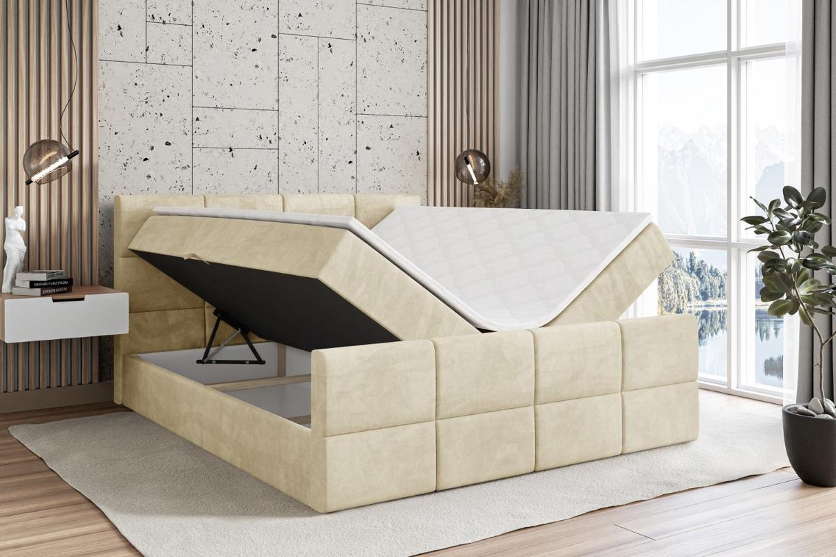 BOXBETT ARDENI-Z - 140x200 cm - H4 - Beige - Beige, Holzwerkstoff (140/200cm) - ALTDECOR