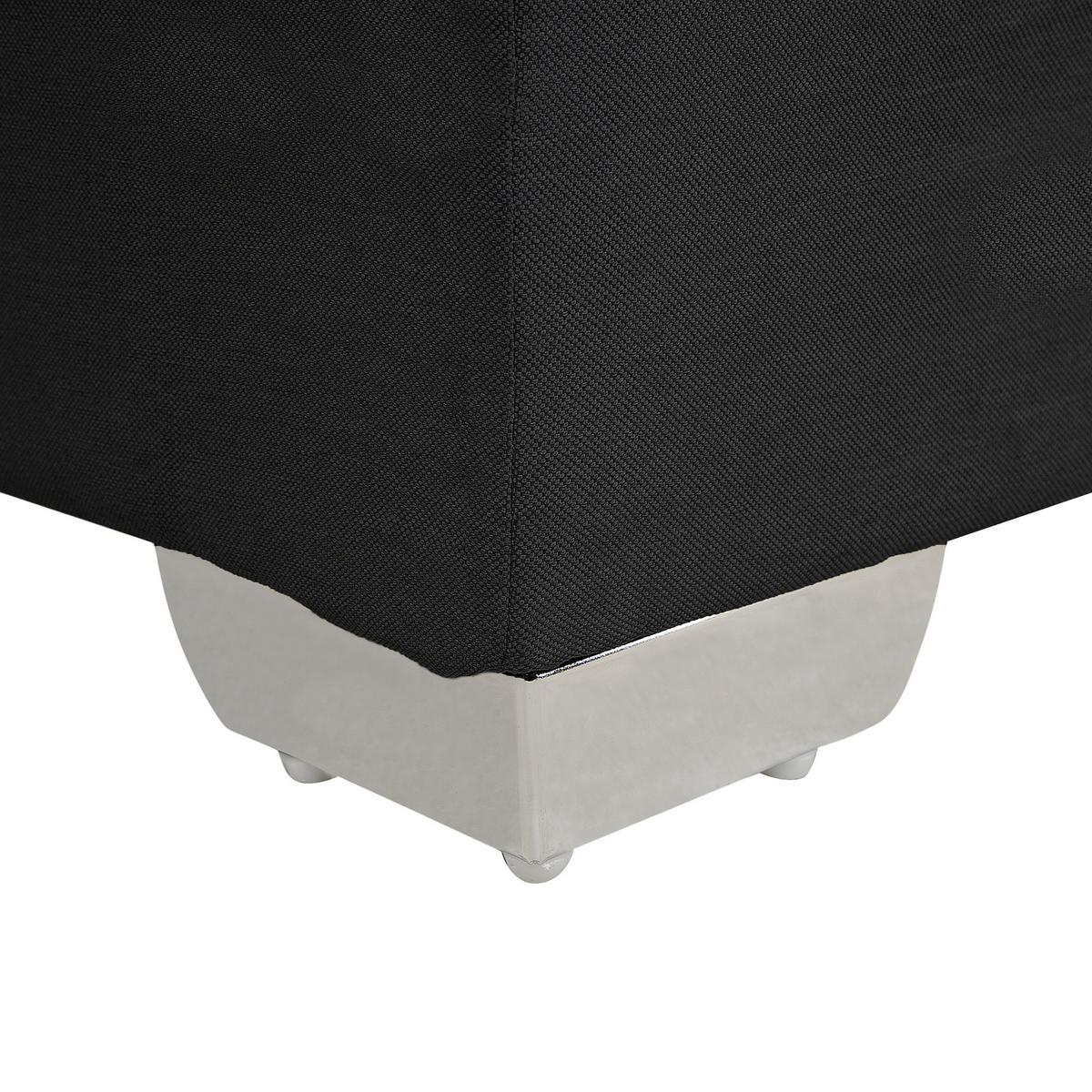 BOXSPRINGBETT 180/200cm Schwarz Admiral - Schwarz, Textil (180/200cm) - Beliani