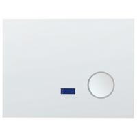 LED-BADEZIMMER-SPIEGEL 80/60 cm Silber Montaron - Silberfarben, Glas (80/60/4cm) - Beliani