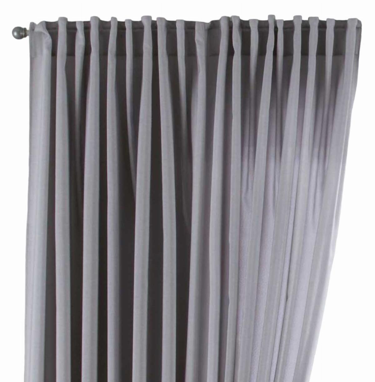 SCHLAUFENGARDINE »Jena« HxB 250x300 cm Silber - Silberfarben, Textil (300/250cm) - Gardinenbox